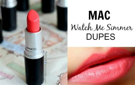 mac watch me simmer dupe|macbook lipstick dupe.